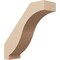 Ekena Millwork 3-inch W x 10-inch D x 10-inch H Baker Rough Cedar Woodgrain TimberThane Knee Brace, Primed BRCUR03X10X10BKRRCPR - alternate 1